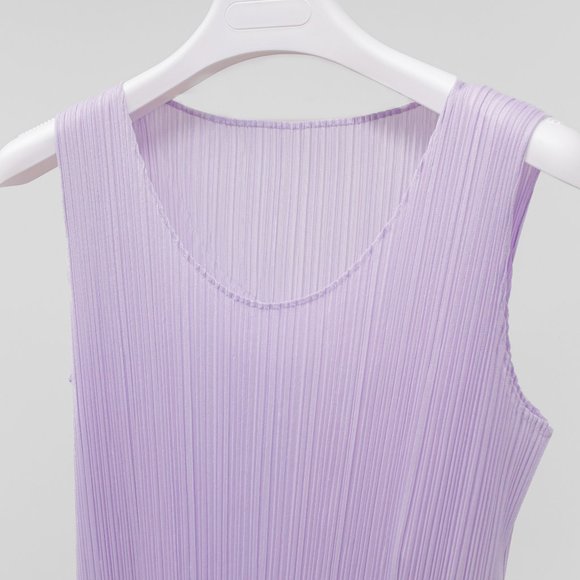SOLD Pleats Please Issey Miyake Lavender Tank Dress - Picture 3 of 6
